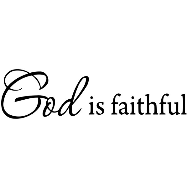 VWAQ God is Faithful Bible Wall Decal & Reviews Wayfair Canada